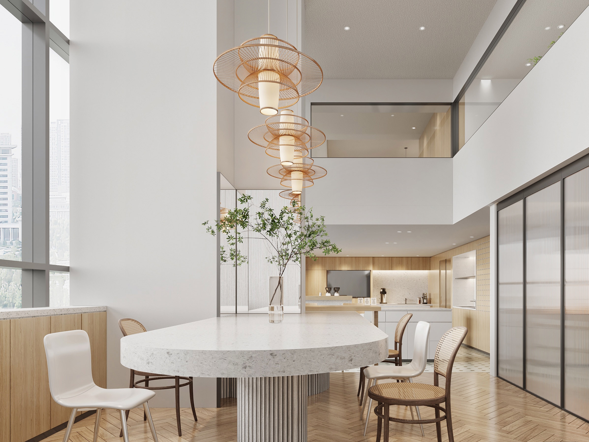 合肥高新区1800平方简约风办公室装修设计项目(图3)