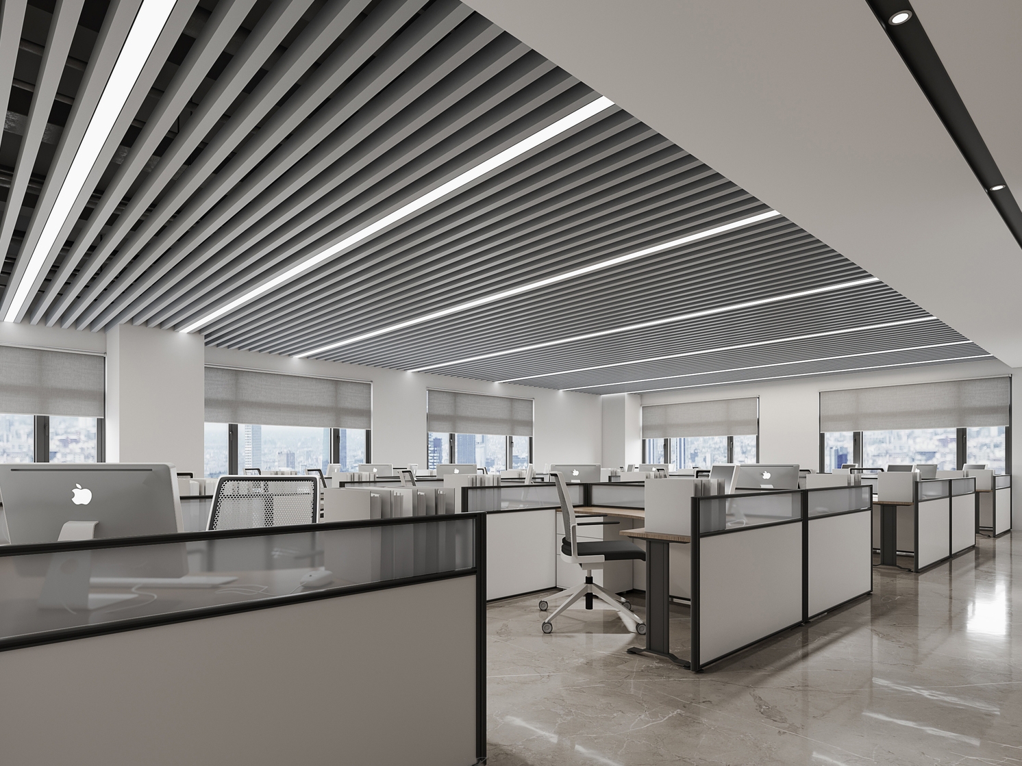 “现代商务・东方意境”高端办公室装修设计案例(图2)