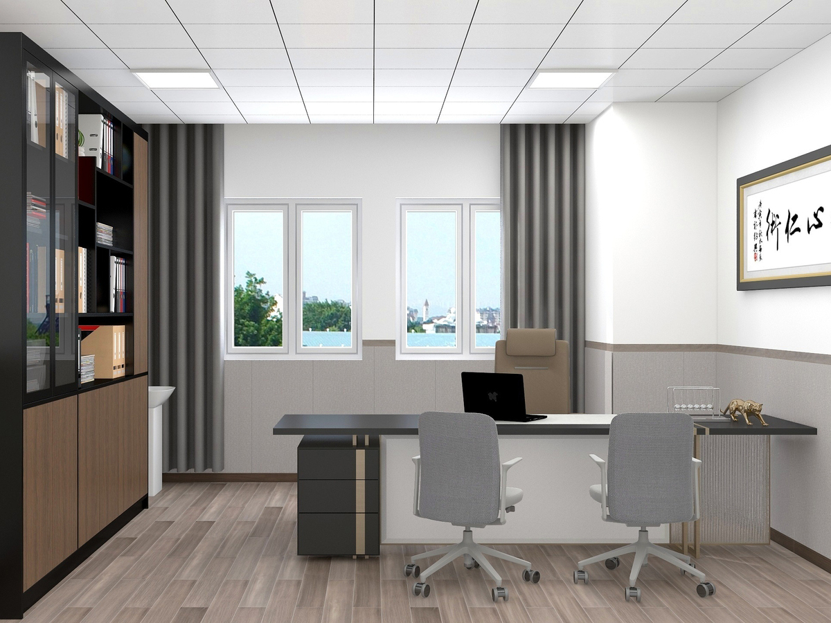 安庆“实用高效 ” 现代简约风企业办公室装修设计项目(图2)