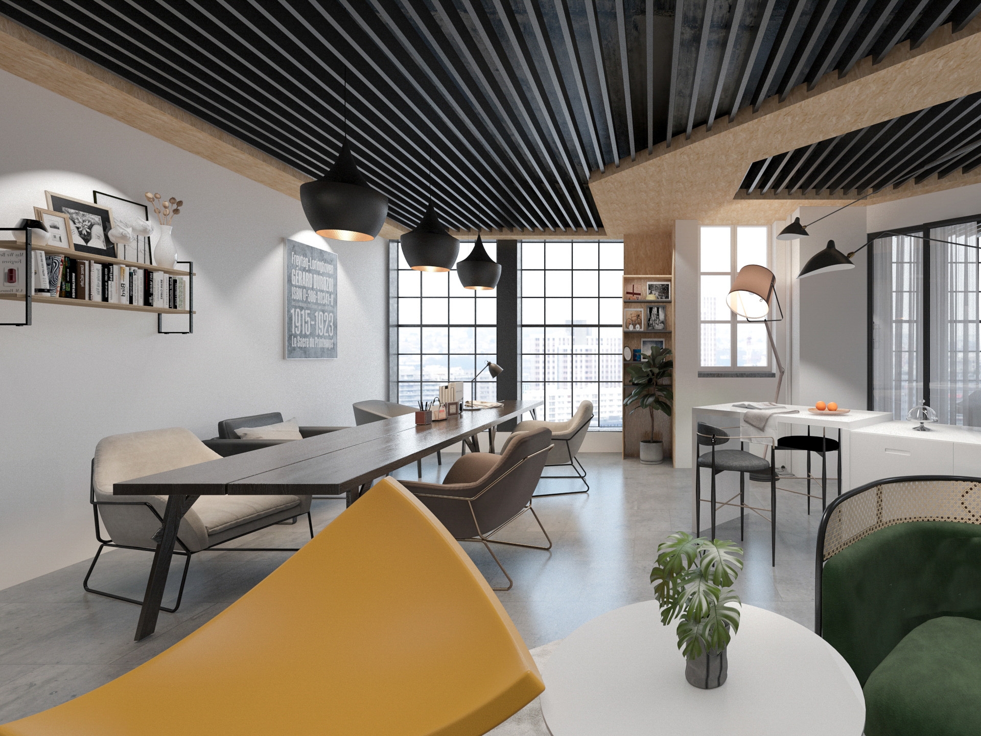 合肥300平Loft 风格工作室装修设计项目(图1)