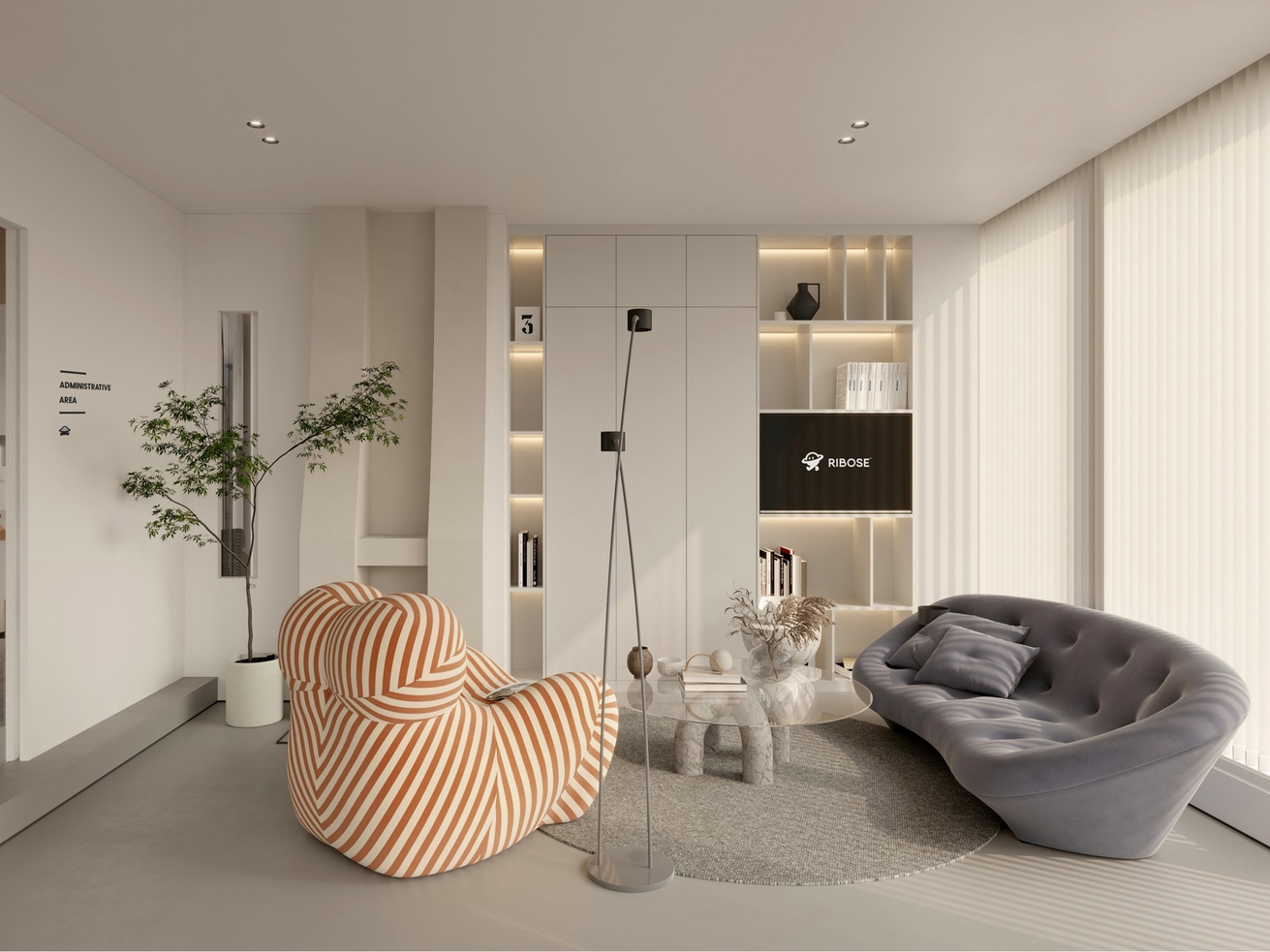 合肥300平现代侘寂风办公室装修设计项目分析(图1)