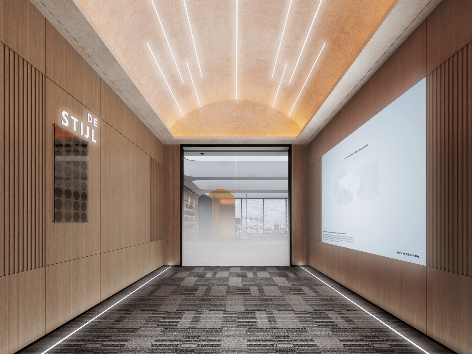 400平方现代轻奢风直播间装修设计(图1) 合肥500平现代轻奢风直播间装修设计项目(图1)