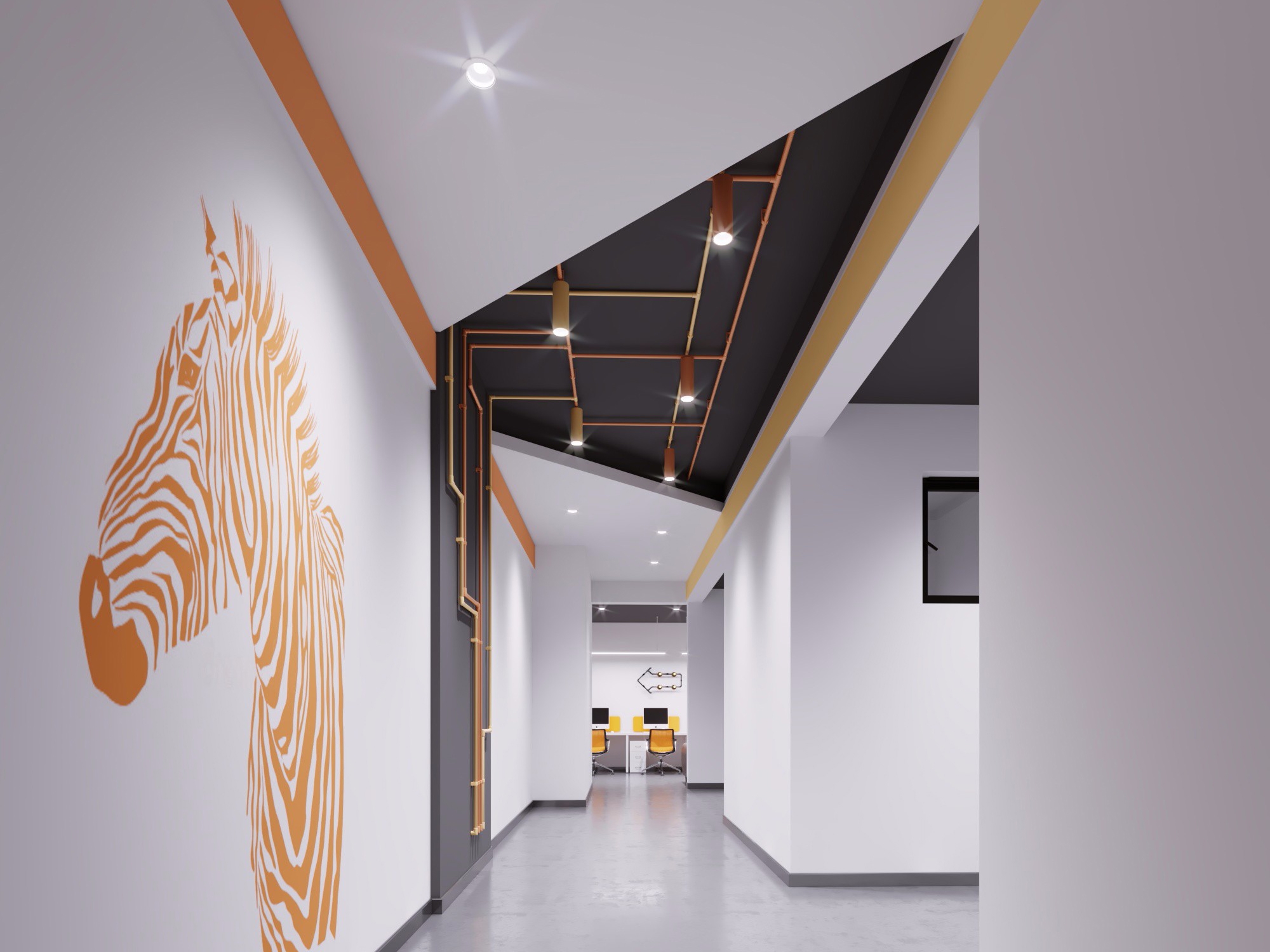 合肥600平潮玩主题简易办公室装修设计项目(图1)