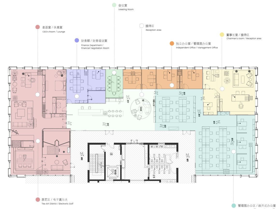 马鞍山现代简约轻奢企业办公室整体工装装修(图1) 马鞍山现代简约轻奢企业办公室整体工装装修(图1)